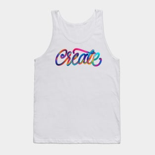 Brushed Create in candy colors Tank Top